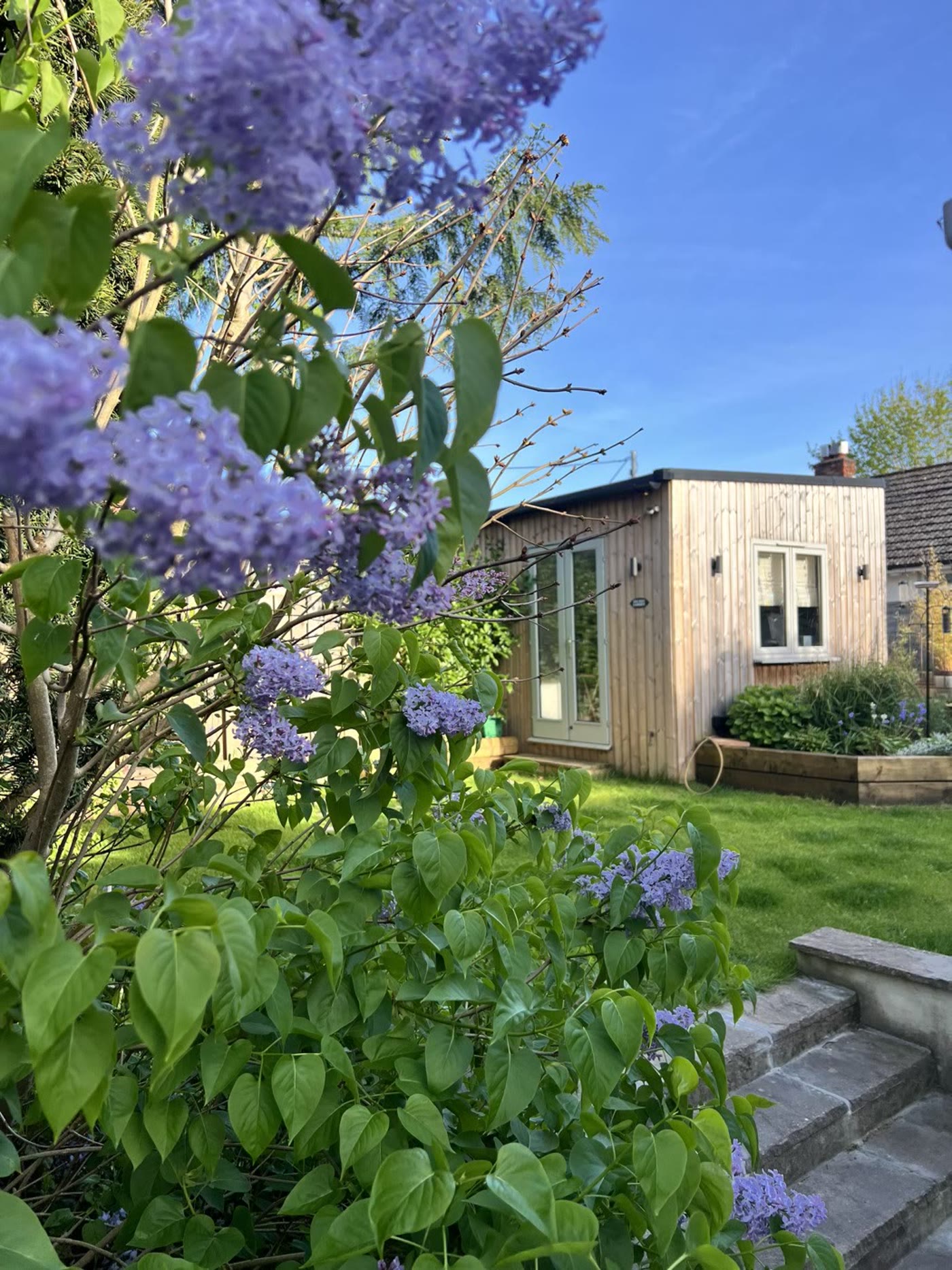 Nicky's garden office in North Devon
